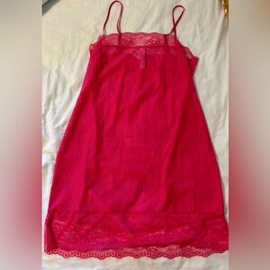 Sheer Striped Pink Adore Me Lingerie/Dress